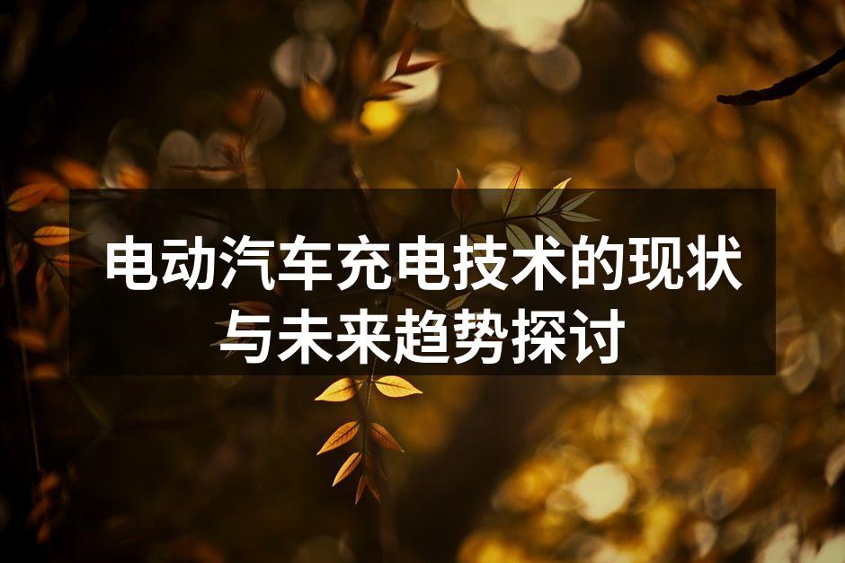 电动汽车充电桩示意图