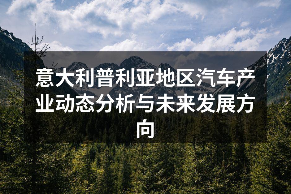 普利亚地区汽车制造厂房一角